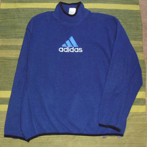 Vintage Adidas navy blue fleece pullover XL
